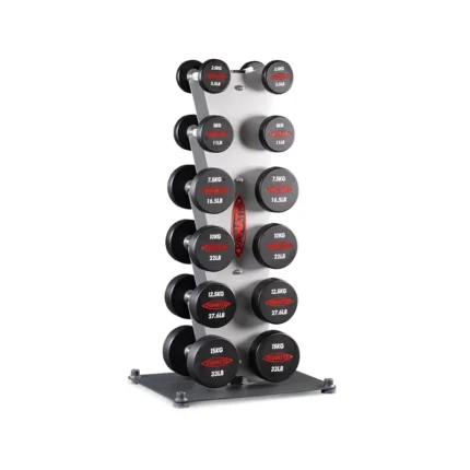 Vertical dumbbell rack