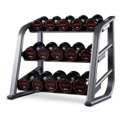 Triple level dumbbell rack 110 cm