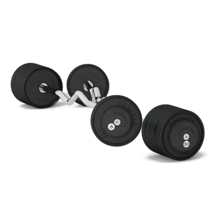 Pre-loaded curl barbells base